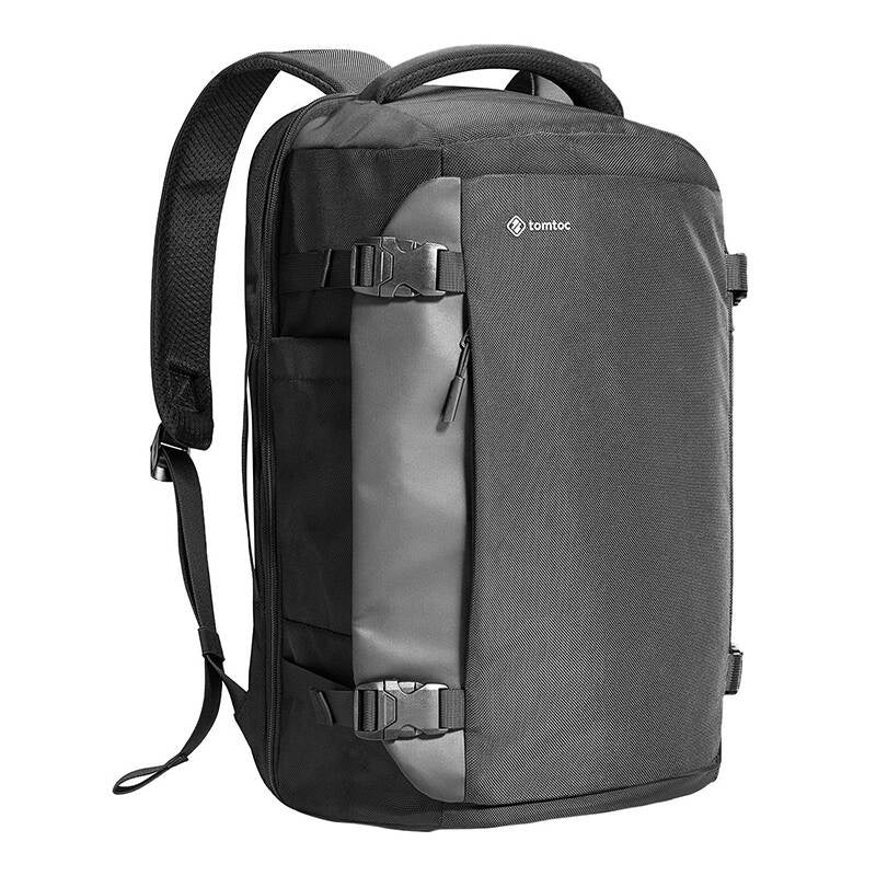 Rejse bærbar rygsæk Tomtoc Navigator-T66 17"/40L (sort)