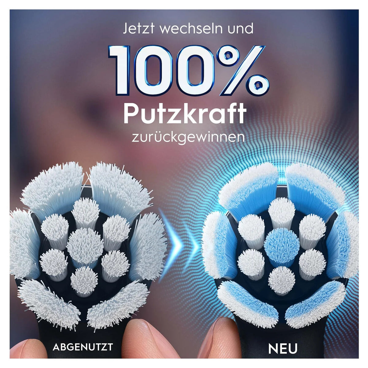 Oral-B 194631 Tandbørstehoveder 4-pack Sort