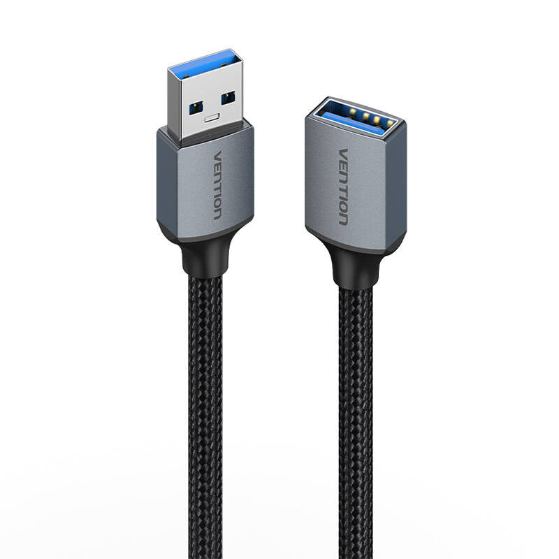 Kabel USB-A 3.0 A Mand til Kvinde Vention CBLHI 3m sort