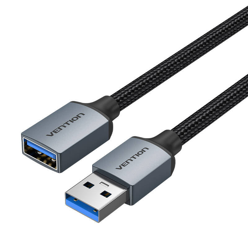 Kabel USB-A 3.0 A Mand til Kvinde Vention CBLHI 3m sort