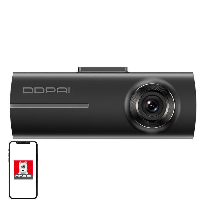 DDPAI N1 Dual Dash cam WiFi 1296p + Bagkamera 1080p