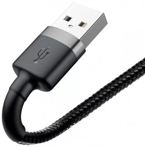 Baseus CALKLF-CG1 Lightning kabel 2 m Grå, Sort