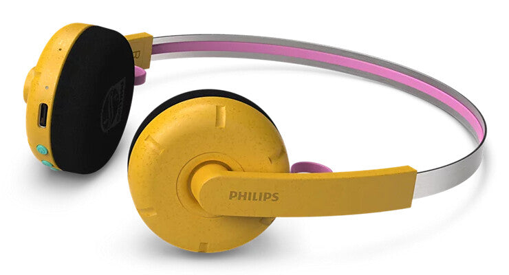 Philips TAMS1YL/00 hovedtelefoner/headset Kabel & trådløs Opkald/musik USB Type-C Bluetooth Gul