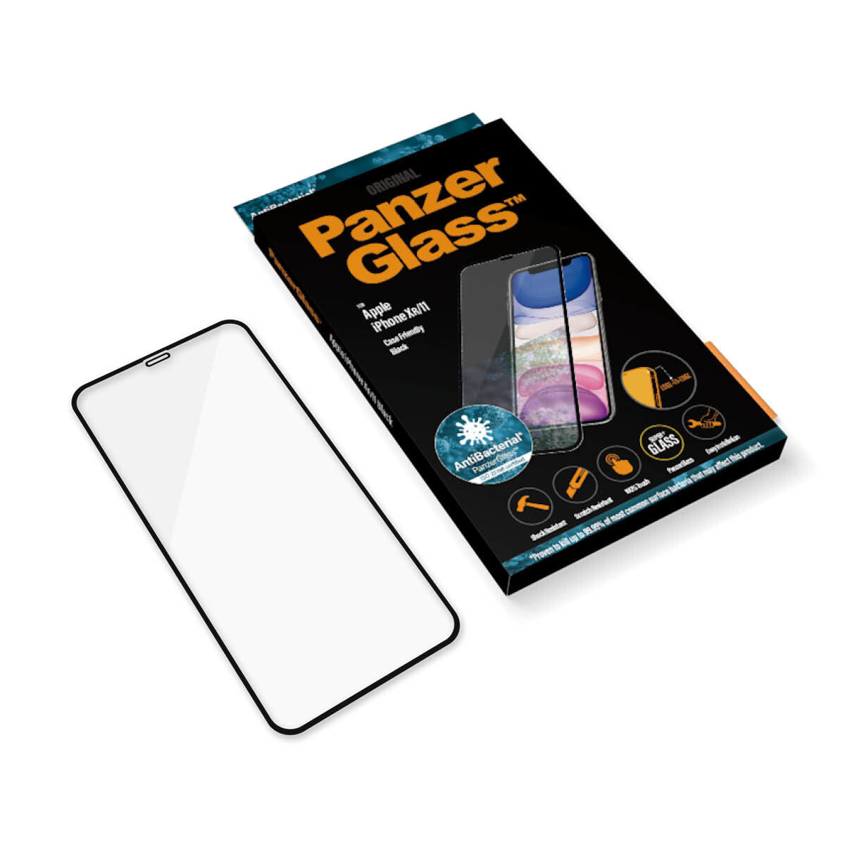 PanzerGlass ® Skærmbeskyttelse iPhone 11 | XR | Edge-to-Edge