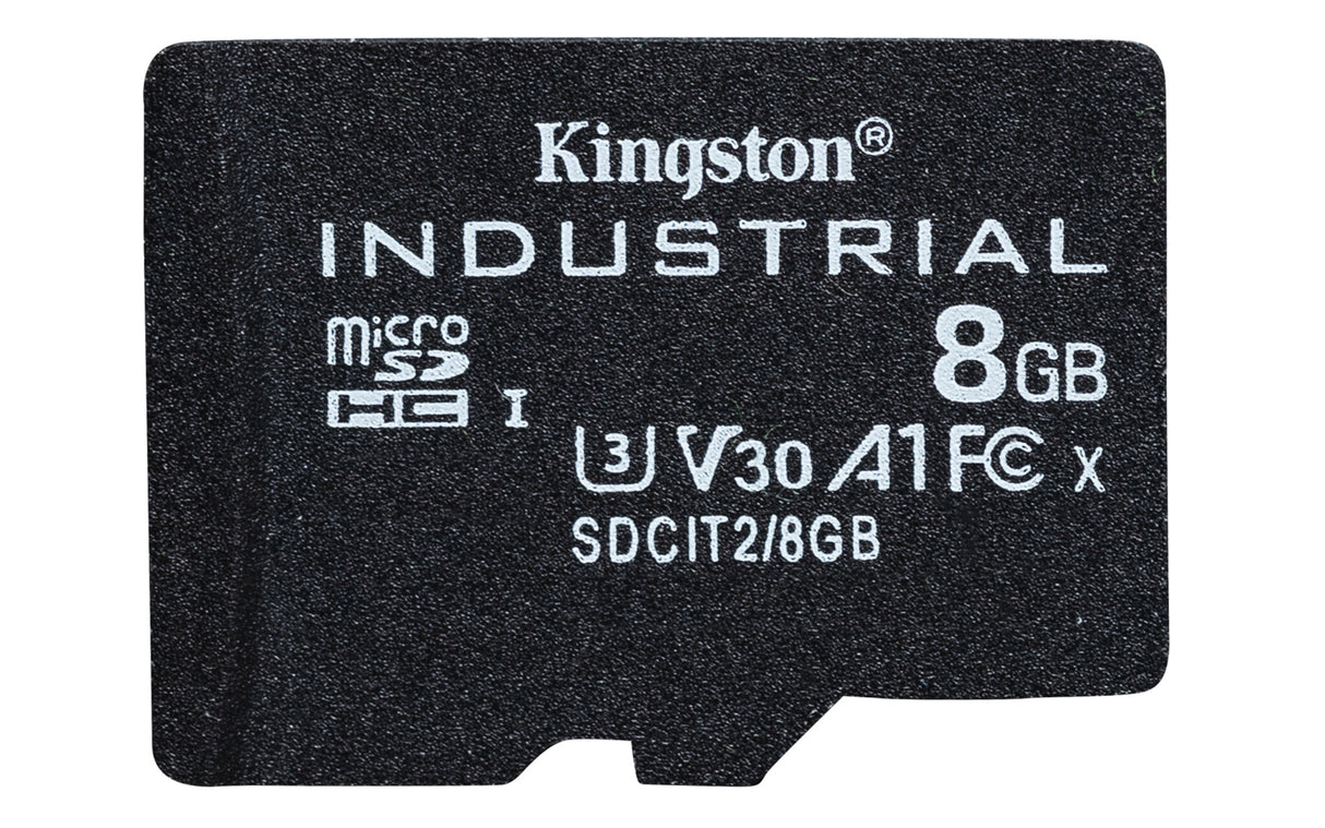 Kingston Technology 8GB microSDHC Industrial C10 A1 pSLC kort enkeltpakke uden adapter