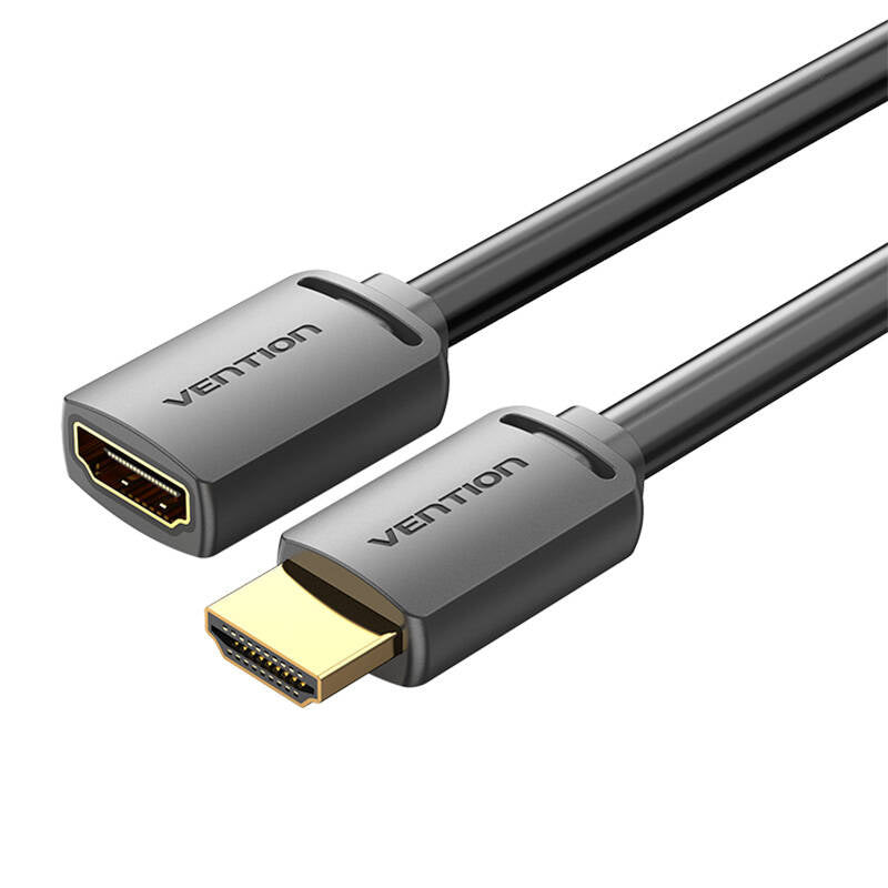 HDMI 2.0 Mand til HDMI 2.0 Kvindelig udvidelseskabel Vention AHCBI 3m, 4K 60Hz, (Sort)