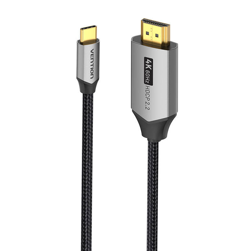 USB-C til HDMI 2.0 Kabel Vention CRBBG 1,5m, 4K 60Hz (sort)