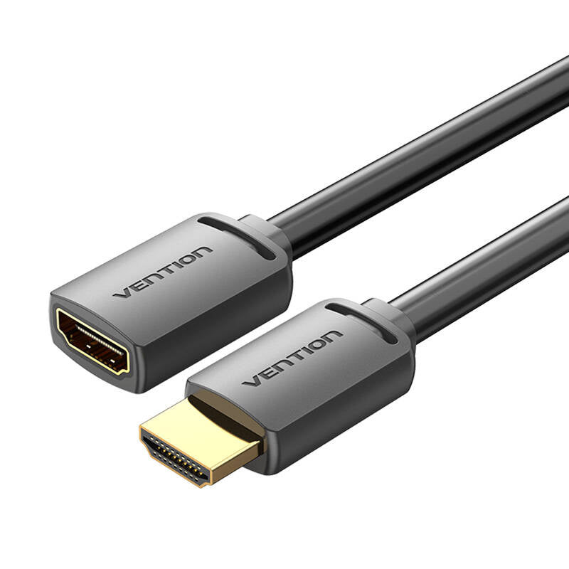 HDMI 2.0 Mand til HDMI 2.0 Kvindelig udvidelseskabel Vention AHCBD 0,5m, 4K 60Hz, (Sort)