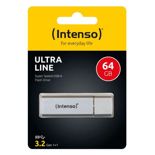 Intenso Pendrive 64GB Ultra Line USB 3.2, Silver EU (3531490)