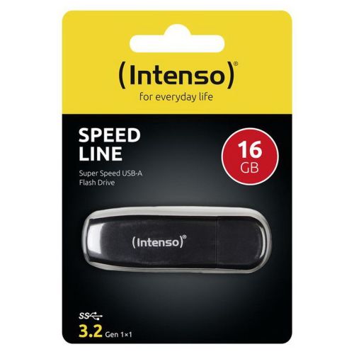 Intenso Pendrive 16GB Speed Line USB 3.2, sort EU (3533470)