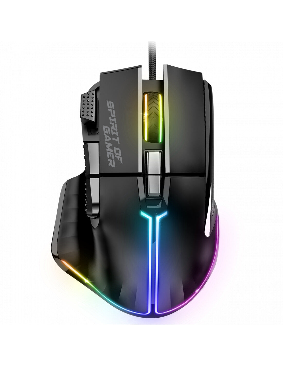 Spirit of Gamer PRO-M5 mus Spil Højre hånd USB Type-A Optisk 12800 dpi