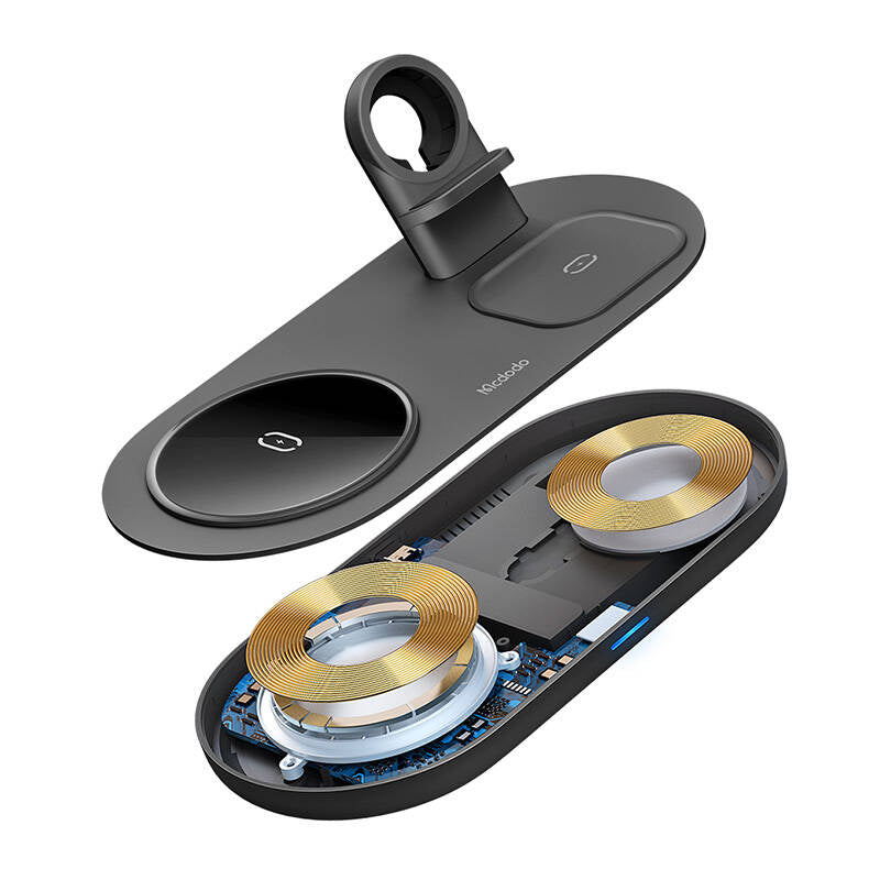 Trådløs oplader Mcdodo CH-7061 3 i 1 15W (mobile/TWS/Apple watch) (sort)