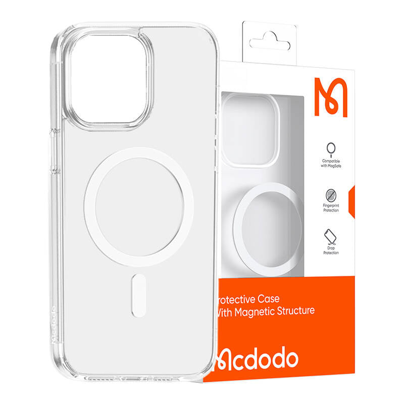 Magnetisk fodtøj McDodo til iPhone 15 Plus (klart)