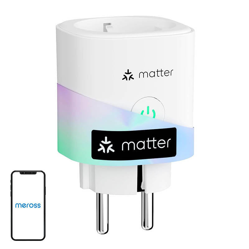 MEROSS MSS315CFH-EU smart stikkontakt med energimåling (Matter)