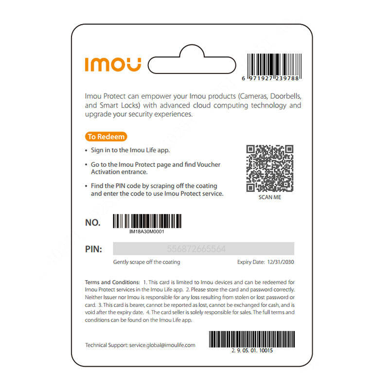 IMOU Protect Basic Gift Card (årsplan)