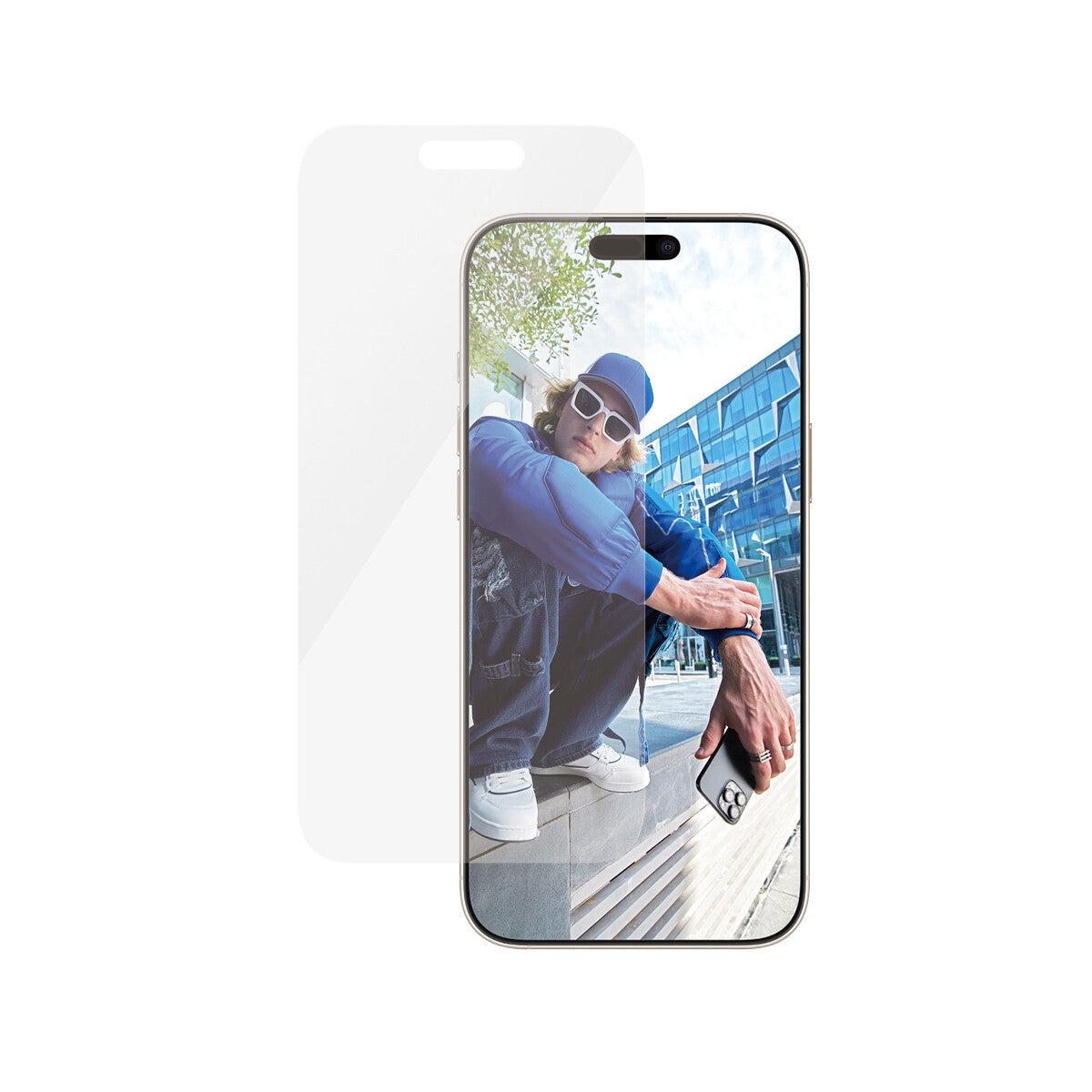 PanzerGlass ® Skærmbeskyttelse iPhone 16 Pro Max | Classic Fit