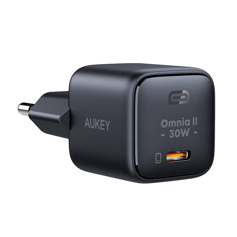 Wall Charger Aukey PA-B1L, USB-C, 30W (sort)