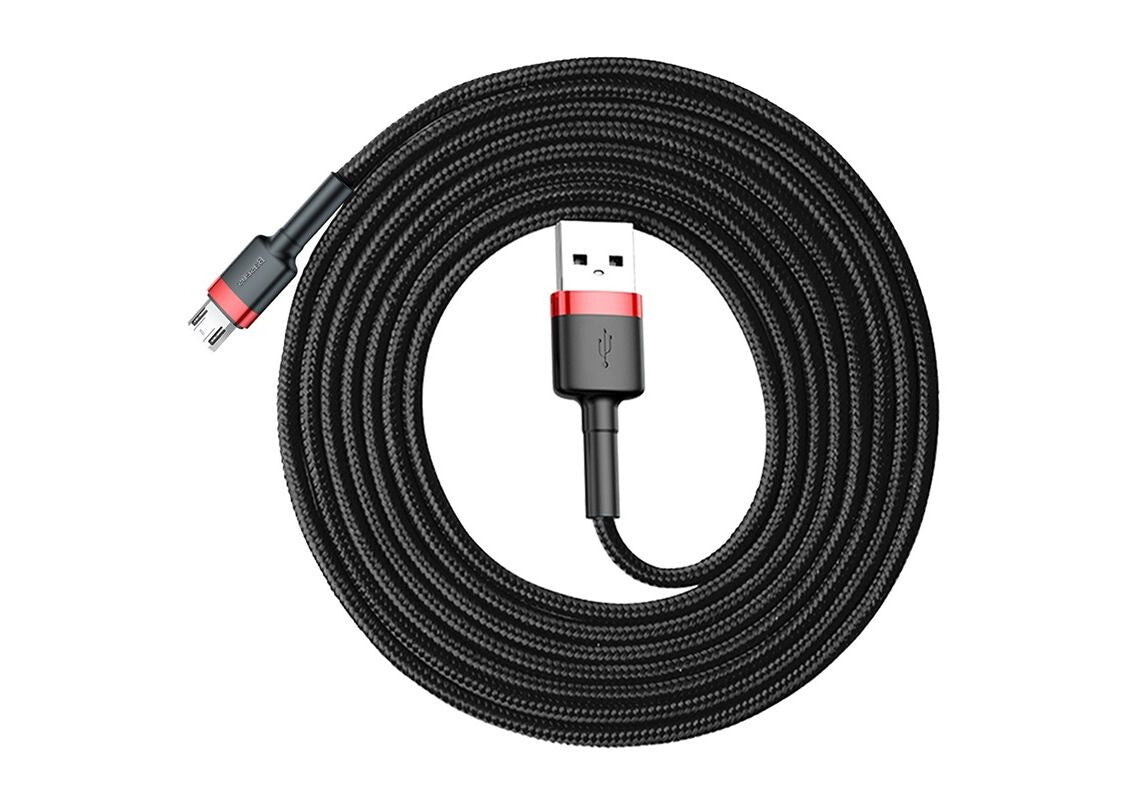 Baseus Cafule USB-kabel 2 m USB A Micro-USB A Sort, Rød