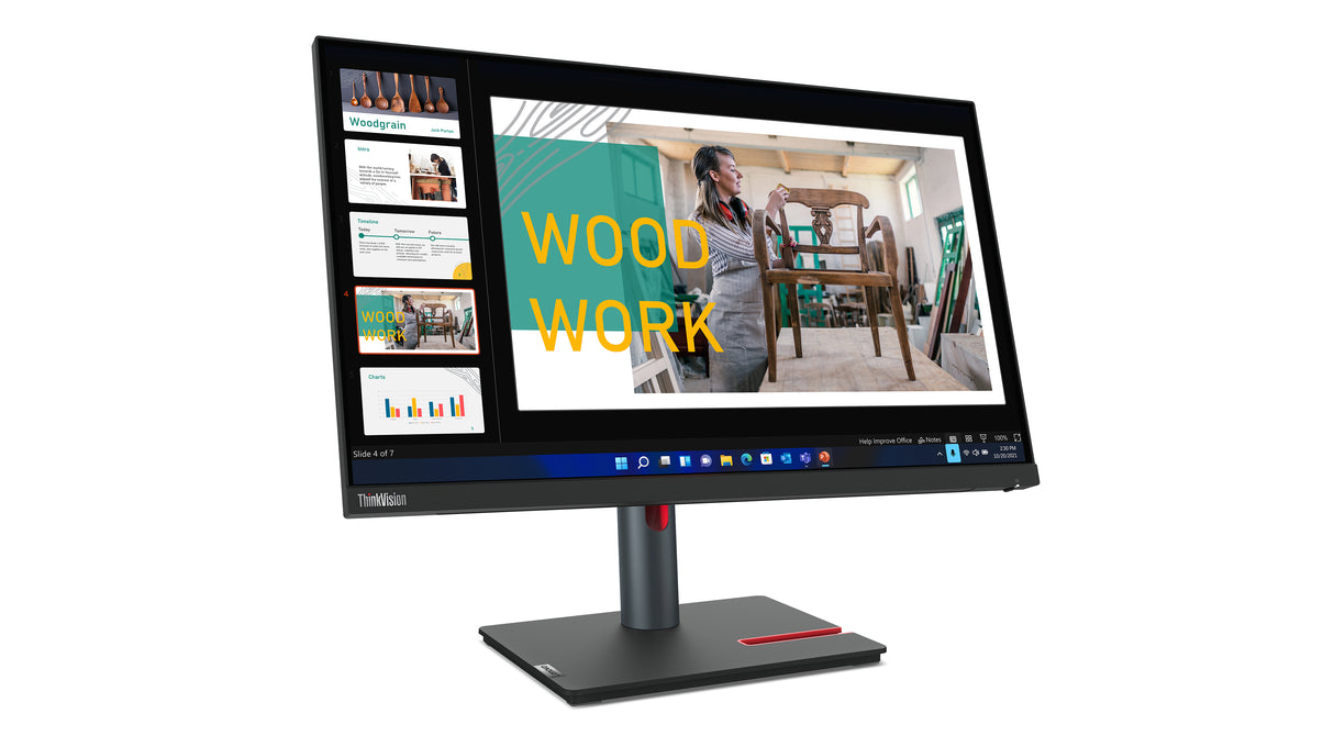 Lenovo ThinkVision P24q-30 LED display 60,5 cm (23.8") 2560 x 1440 pixel Quad HD Sort