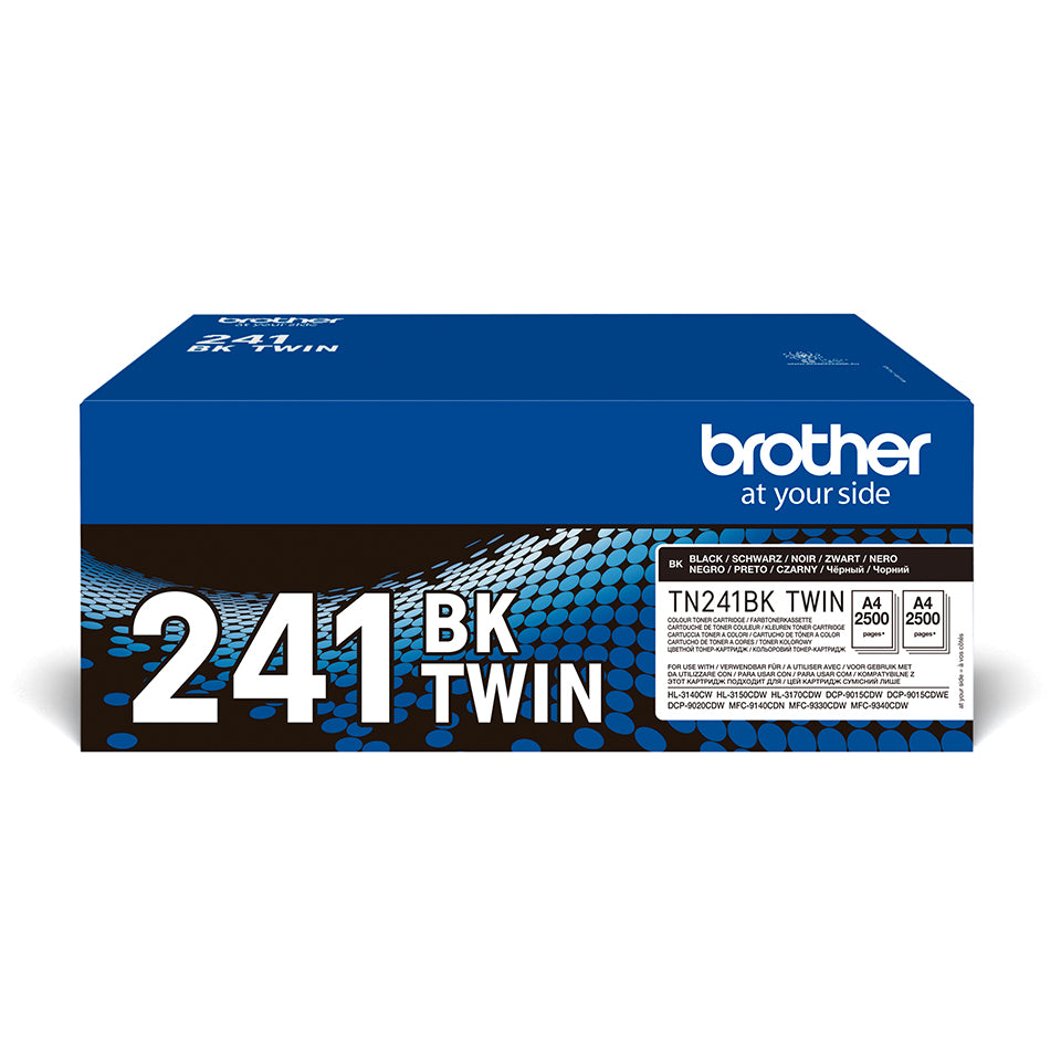 Brother TN-241BKTWIN tonerpatron 2 stk Original Sort