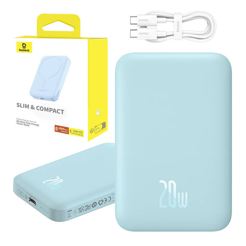 Powerbank mini Baseus 6000 mAh 20W (blå)