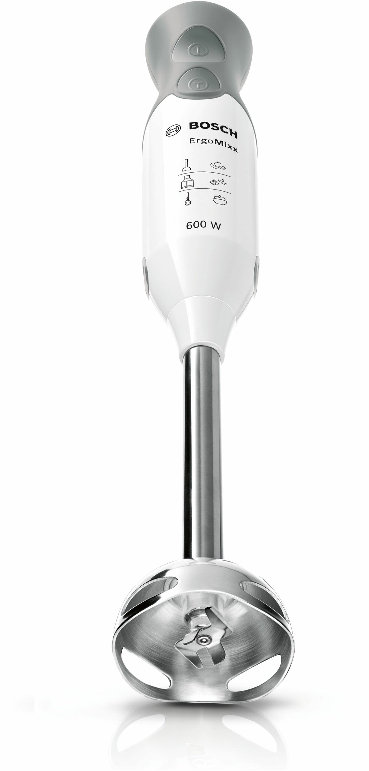 Bosch ErgoMixx MSM66120 Stavblender 600W Hvid, telegrå