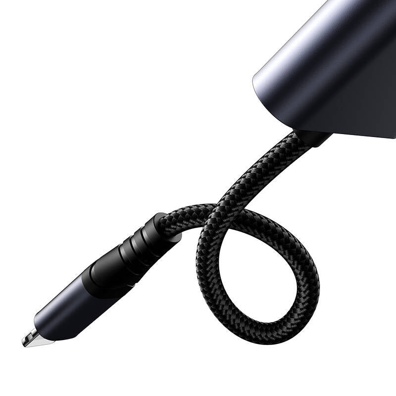 2-i-1 lydadapter Joyroom SY-L01 Lightning til 3,5 mm + Lightning (sort)