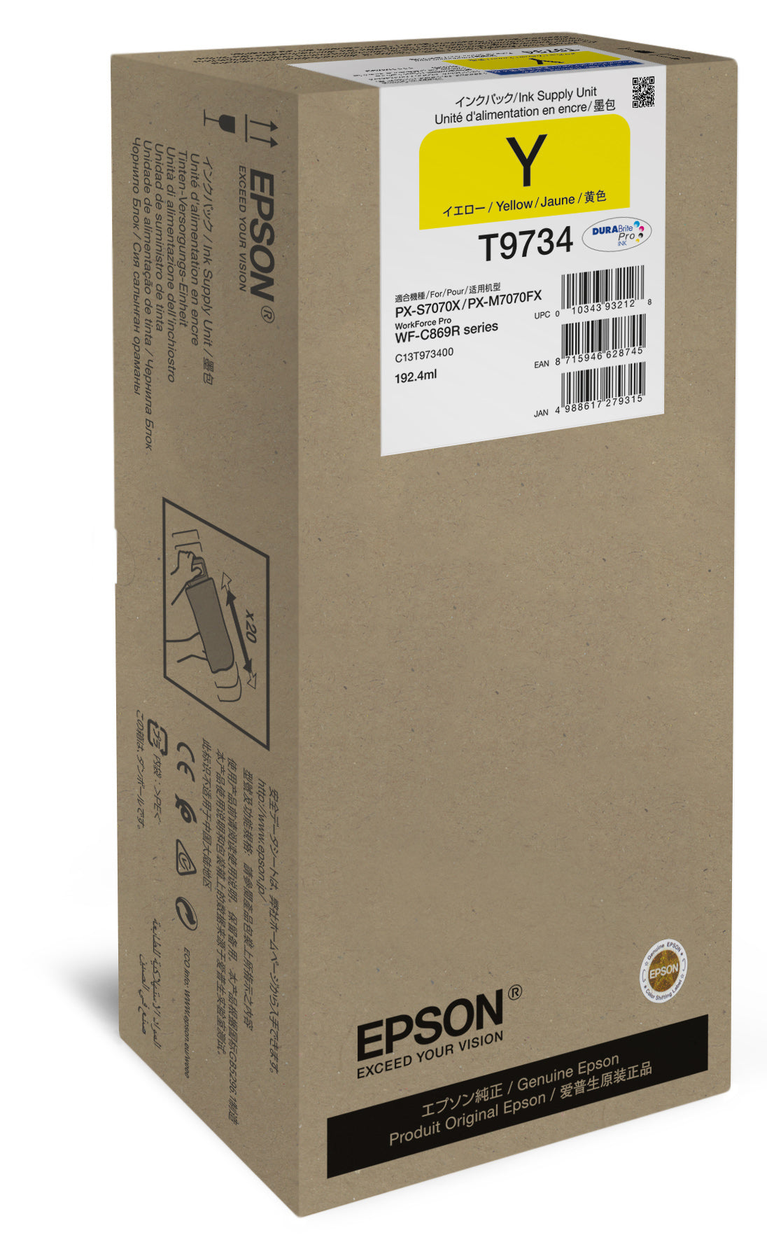 WF-C869R Yellow Ink Supply Unit XL
