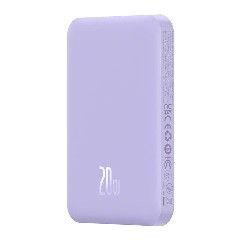 Magnetisk Mini Powerbank Baseus 5000mAh 20W (lila)