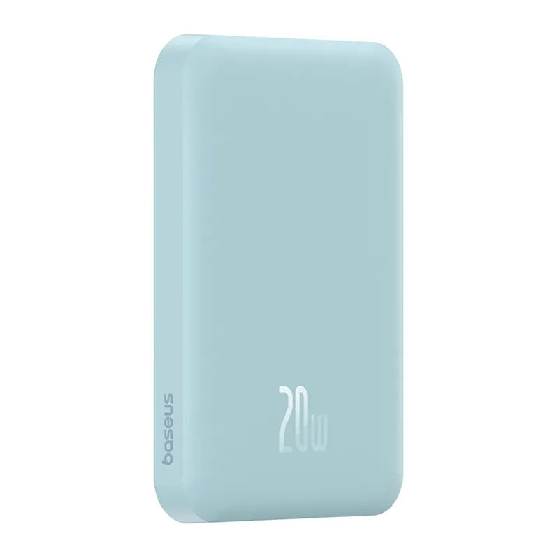 Magnetisk Mini Powerbank Baseus 5000mAh, USB-C 20W (blå)