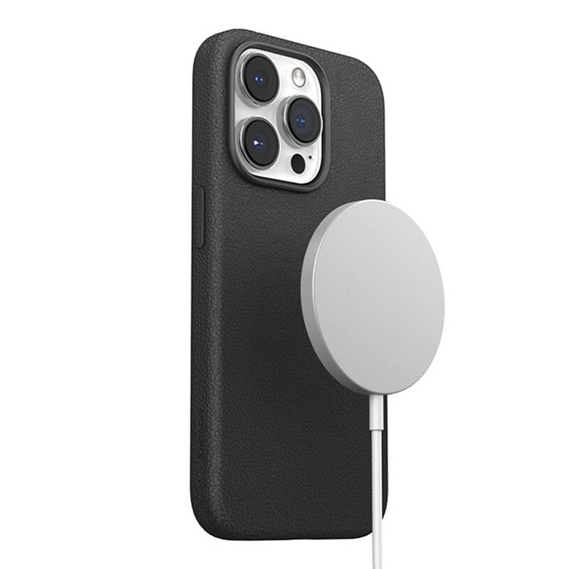 Magnetisk beskyttende telefonfoder Joyroom JR-BP006 til iPhone 15 Pro Max (sort)