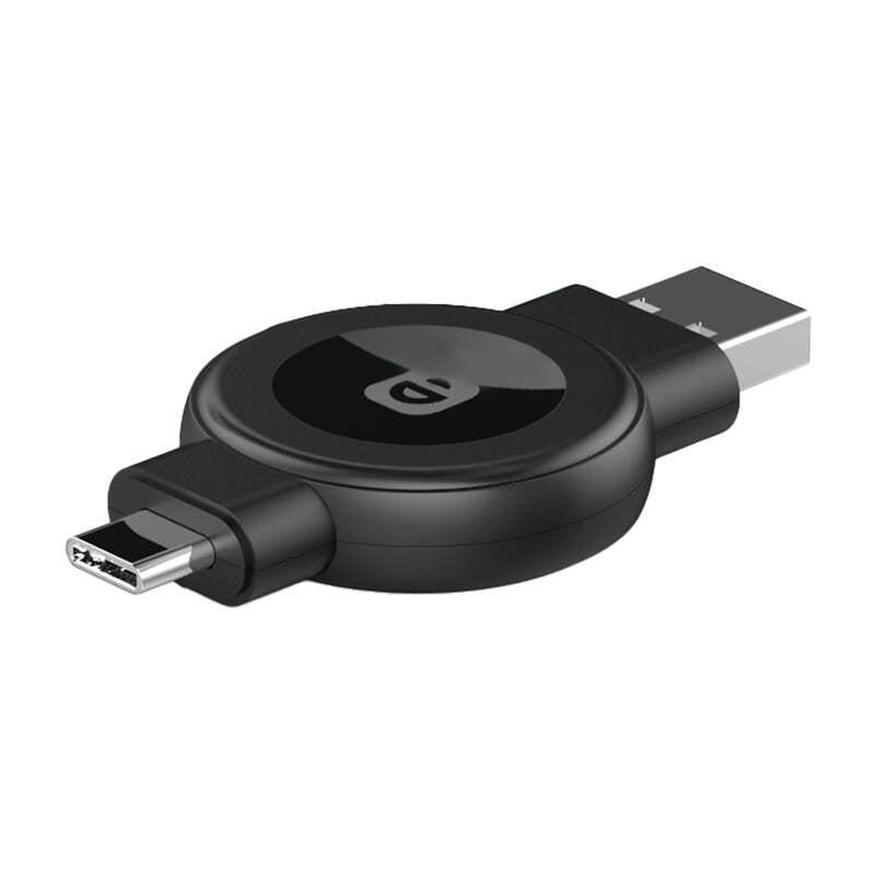 In-line Choetech T606-F trådløs oplader til smartwatch (sort)