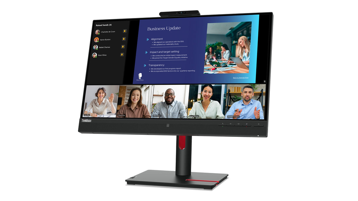Lenovo ThinkVision T24v-30 24 1920 x 1080 (Full HD) VGA (HD-15) HDMI DisplayPort 75Hz Pivot Skærm