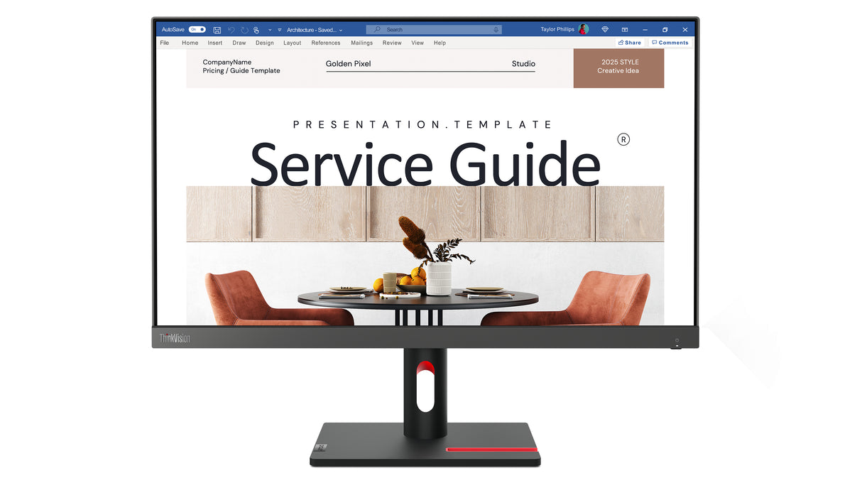Lenovo ThinkVision S24i-30 LED display 60,5 cm (23.8") 1920 x 1080 pixel Fuld HD Sort