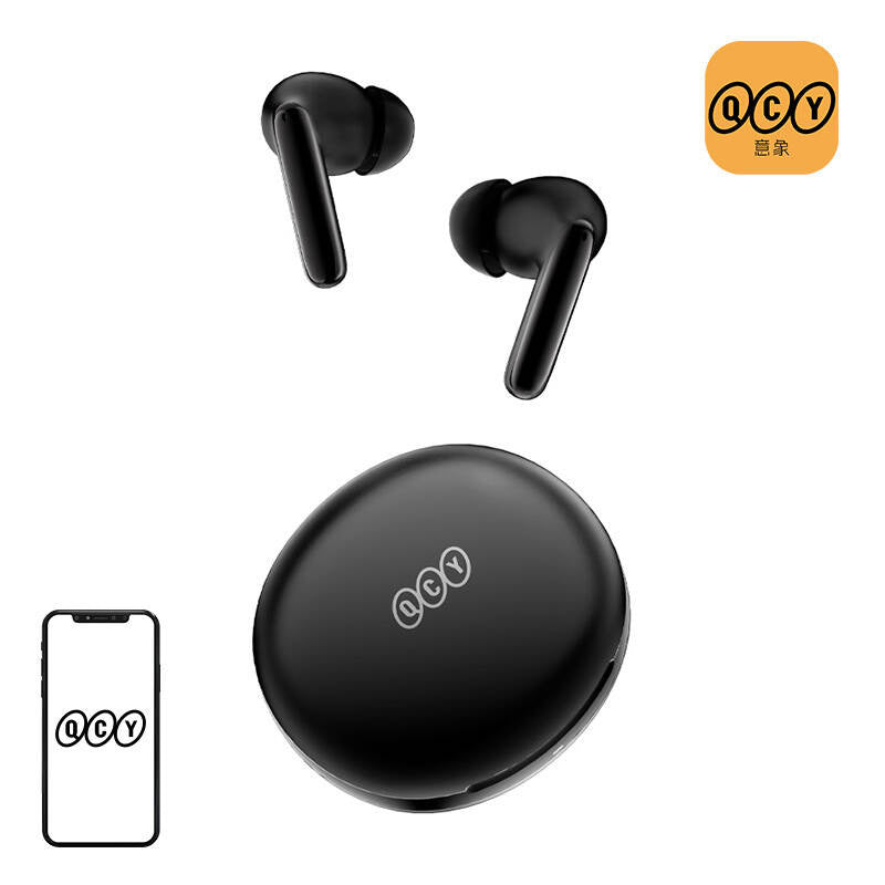 Høretelefoner TWS QCY T13 ANC2, ANC (sort)