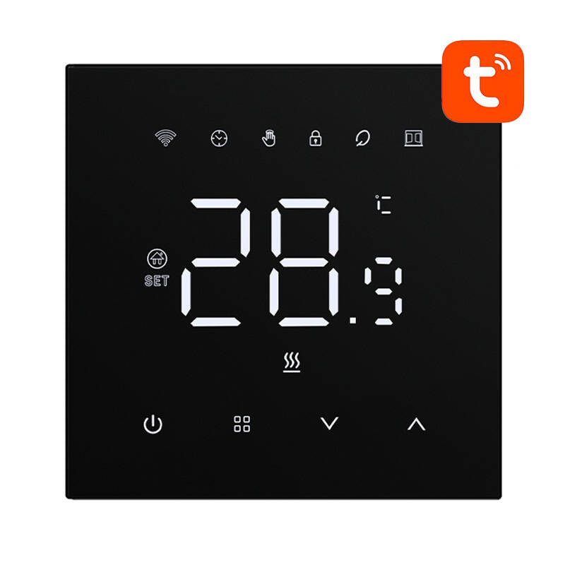 Smart termostat Avatto WT410-16A-B elektrisk opvarmning 16A WiFi