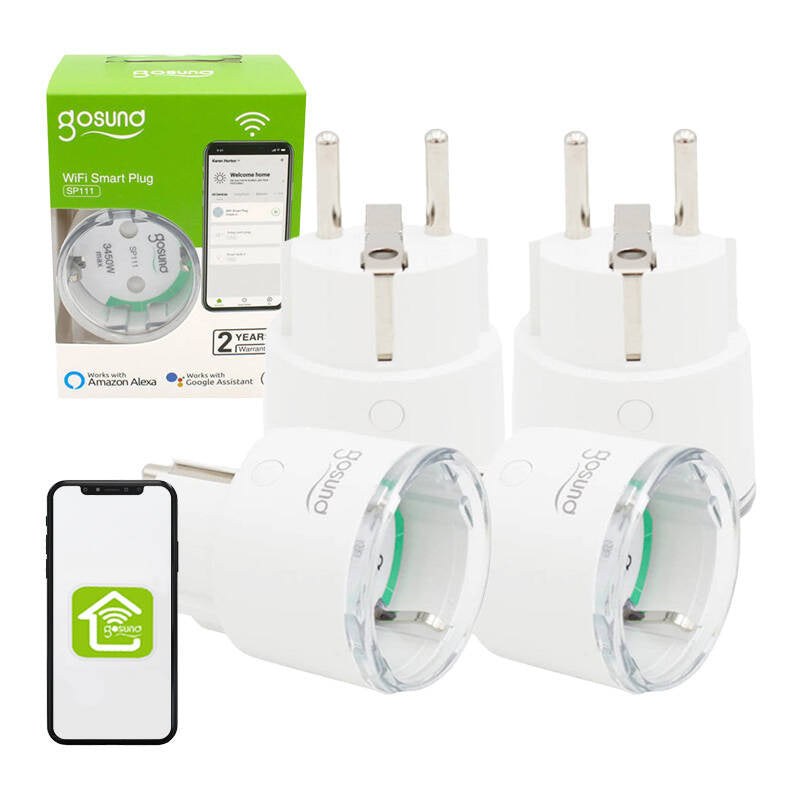 Smart plug WiFi Gosund SP111 3680W 16A, Tuya 4-pakke