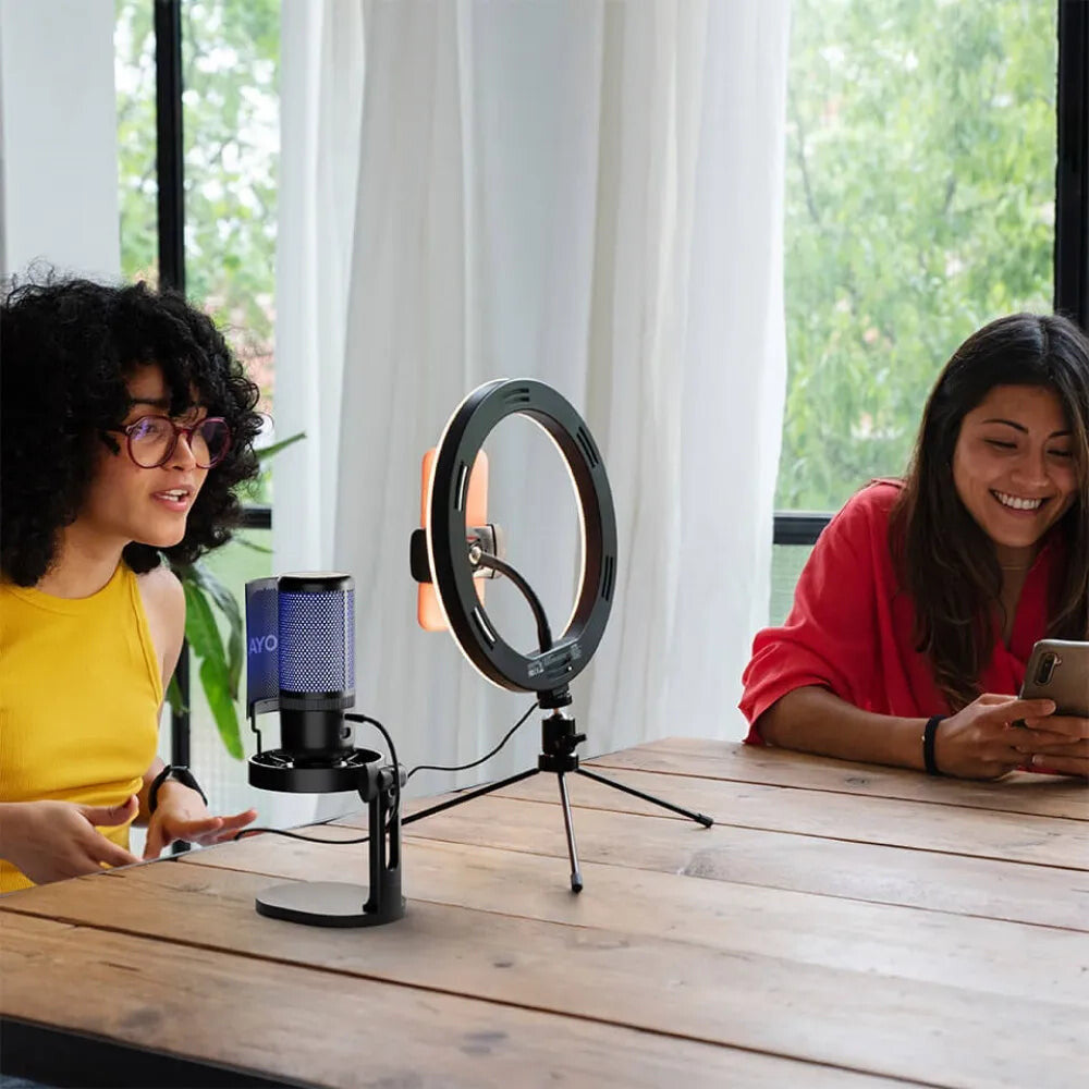 BOYA K3 Sort, Blå Podcast-mikrofon