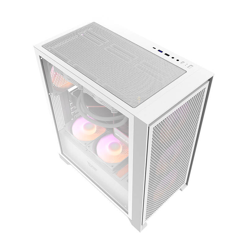 Darkflash DRX70 MESH computer case (hvid) + 4 RGB fans