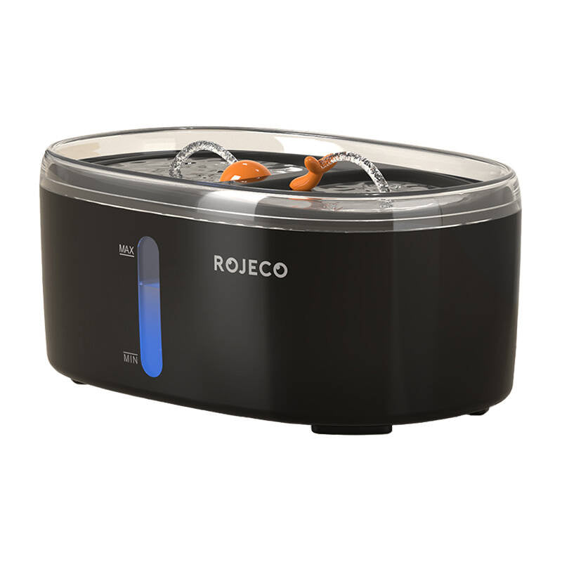 Vandfontæne til kæledyr Rojeco 2,5L (sort)