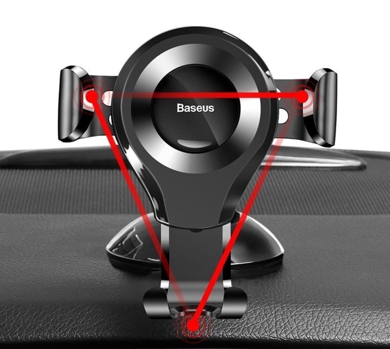 Baseus Osculum SUYL-XP0S gravity car holder for windshield or dashboard - silver