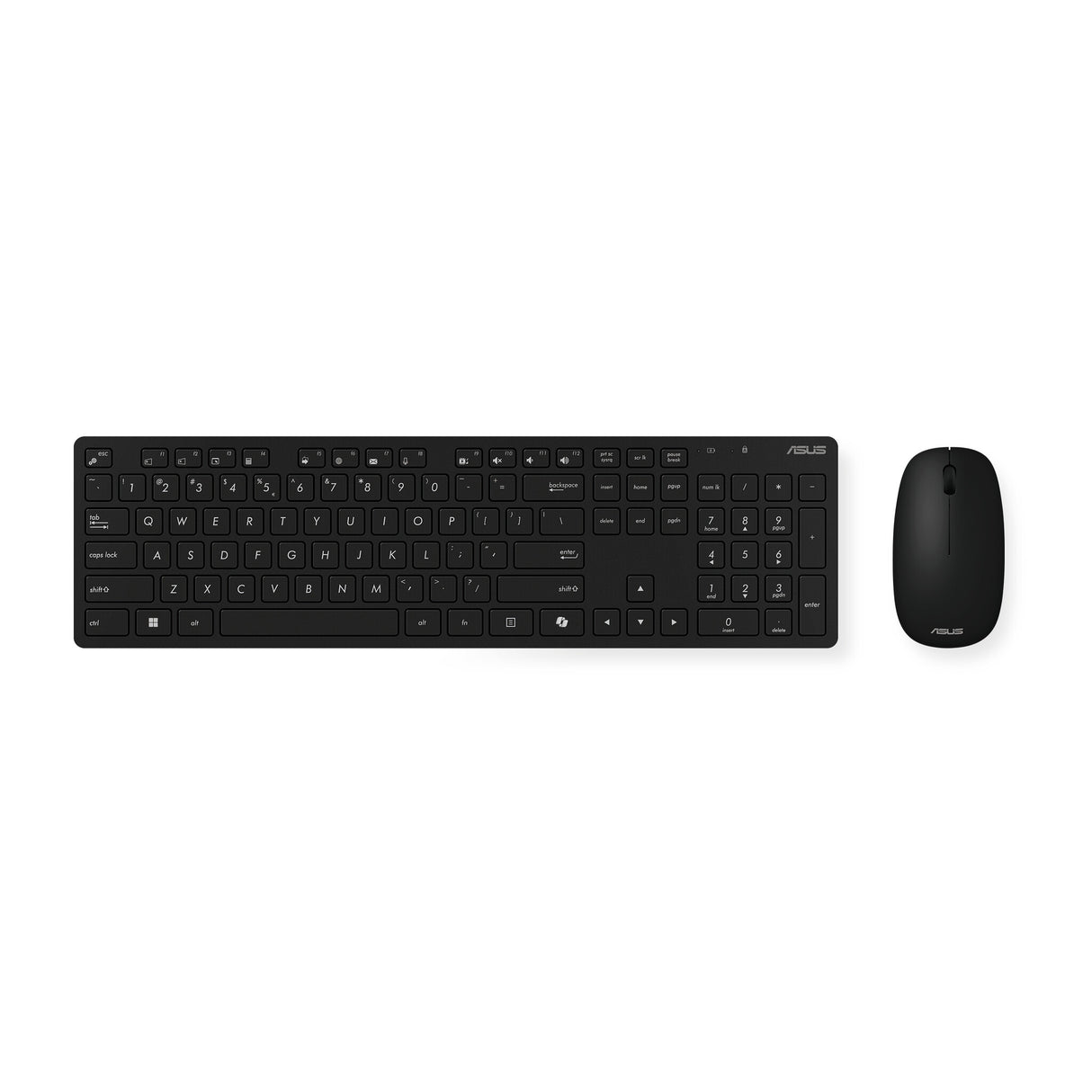 ASUS W5000 Wireless Keyboard and Mouse Set tastatur Mus inkluderet Universel RF trådløst Sort