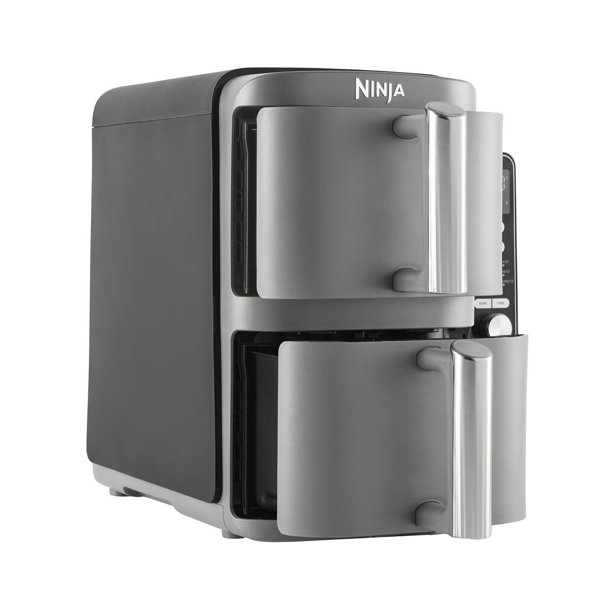 Ninja SL400EU frituregryde Dobbelt 9,5 L 2470 W Varmluftsteger Sort, Grå