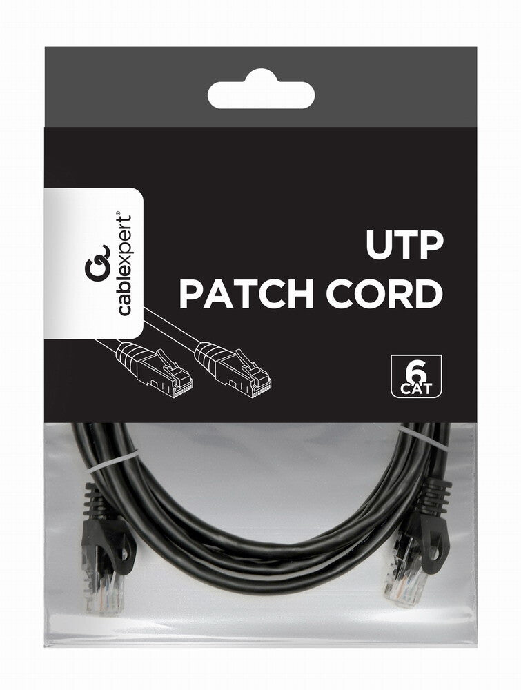 Gembird PP6U-2M/BK netværkskabel Sort Cat6 U/UTP (UTP)