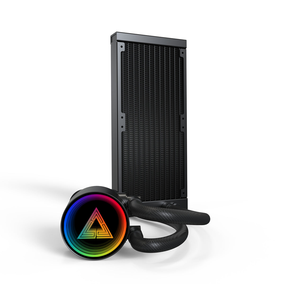 Montech LightFlow ARGB 240 Processor Alt-i-en væskekøler 12 cm Sort 1 stk