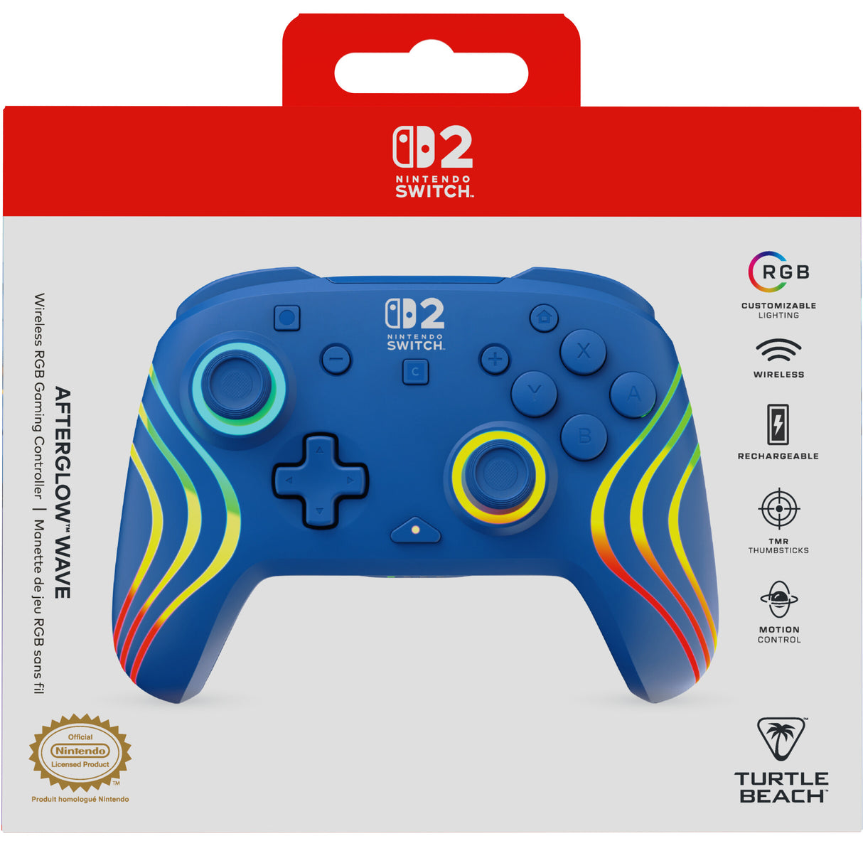Turtle Beach TBC-8106-25 spil-controller Blå Bluetooth/USB Gamepad Nintendo Switch, Nintendo Switch 2, Nintendo Switch Lite, Nintendo Switch OLED