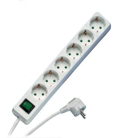 Vivanco EBLS 6S Sort 6 AC stikkontakt(er) 1,4 m