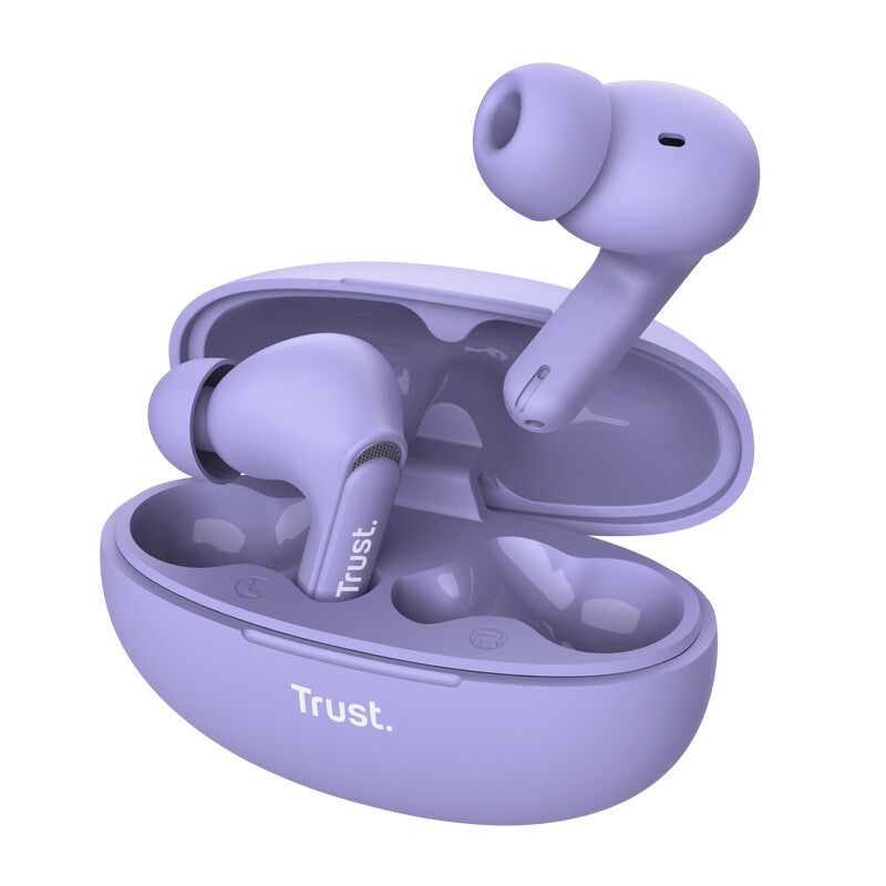 Trust Yavi Headset True Wireless Stereo (TWS) I ørerne Opkald/musik USB Type-C Bluetooth Lilla