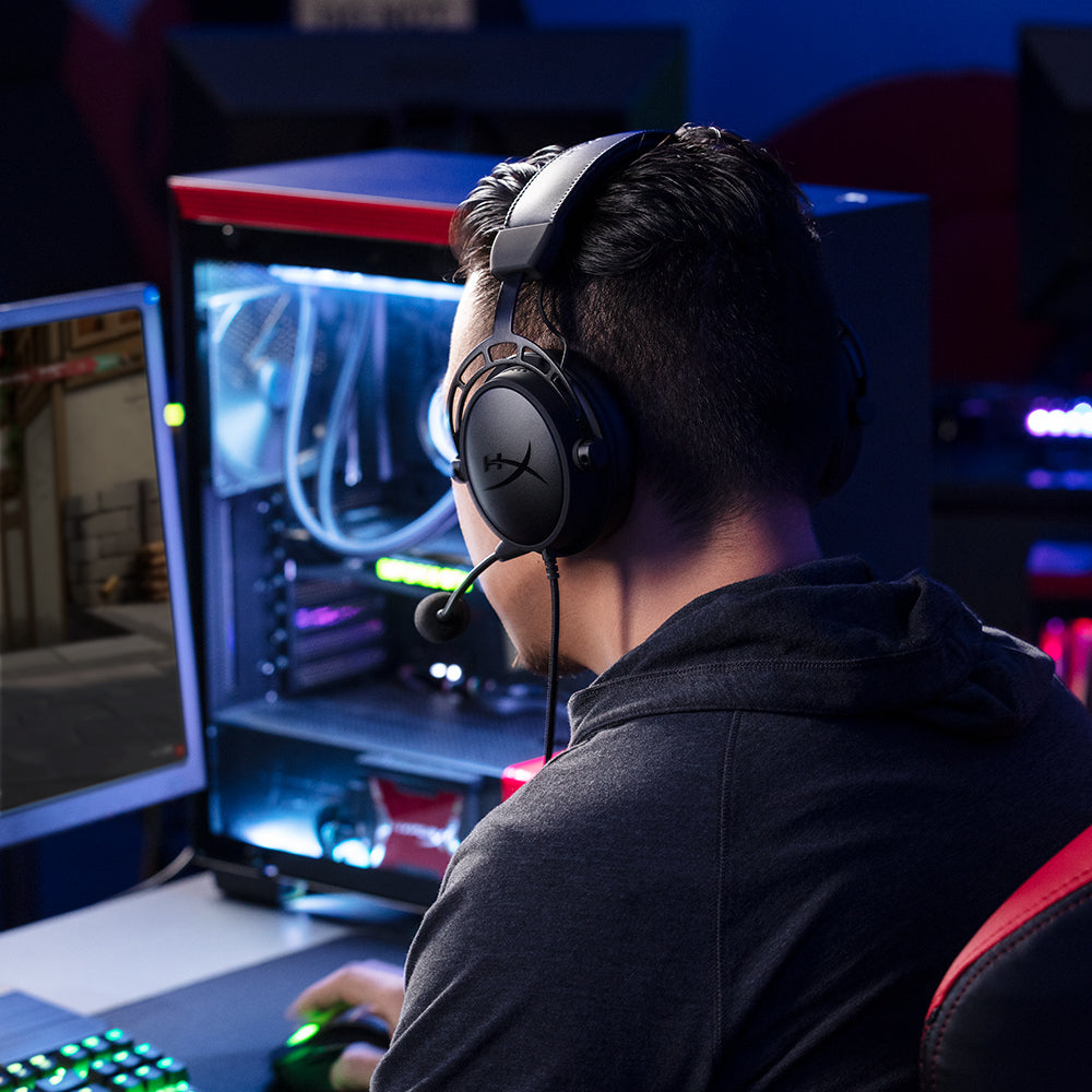HyperX Cloud Alpha Kablet Høretelefoner Sort Rød