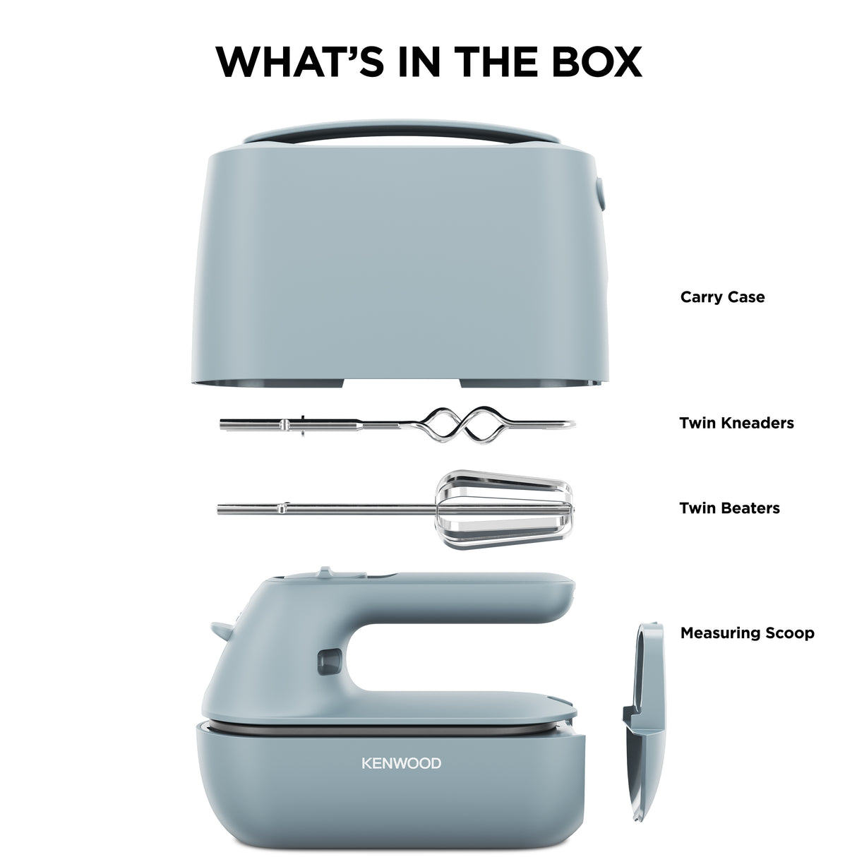 Kenwood HMP40.000GY Håndmixer 350W Blå